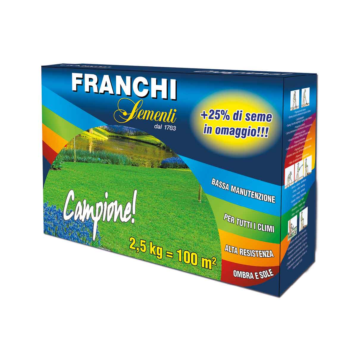 Franchi Sementi Prato Campione 2,5 kg