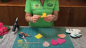 fiori di carta tutorial pistillo