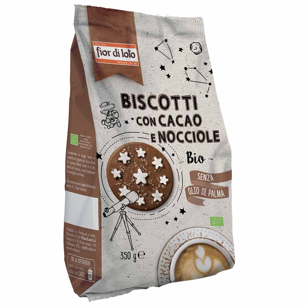 Fior di Loto Biscotti con cacao e nocciole