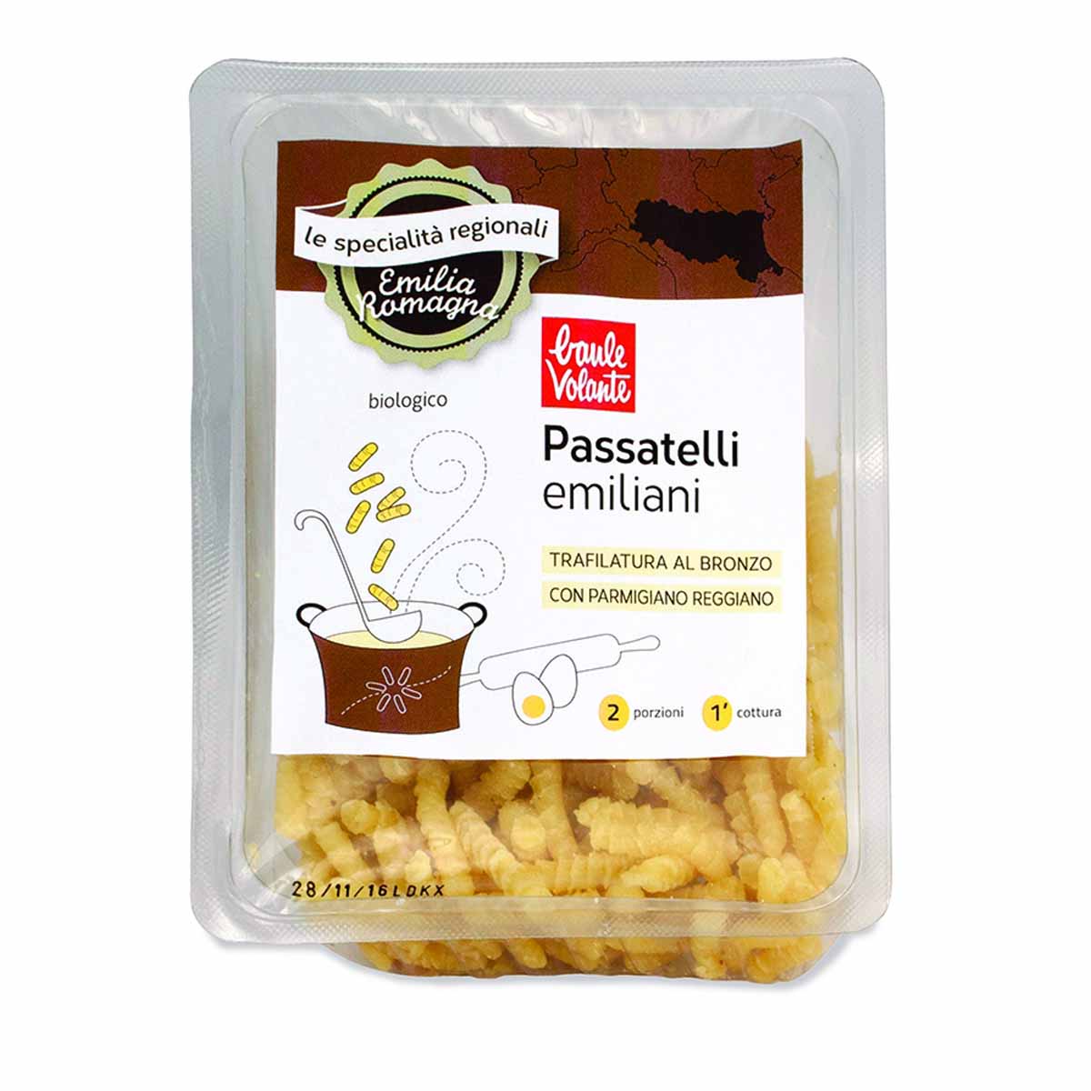 Baule Volante Passatelli emiliani con parmigiano reggiano dop