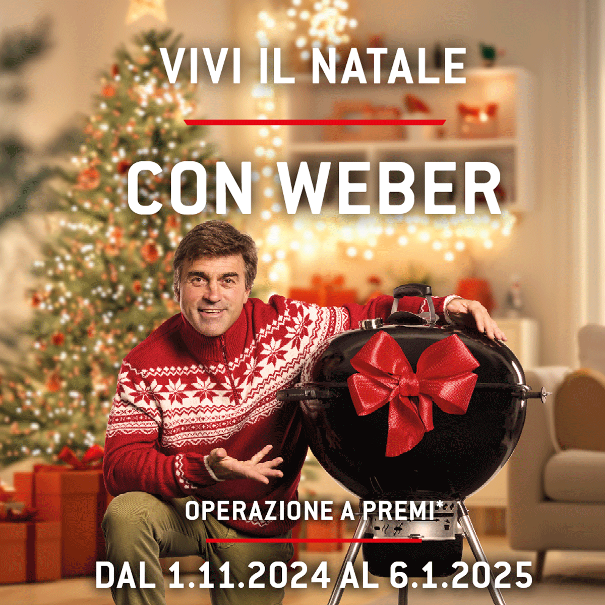 Vivi il natale con Weber! I regali sono in anticipo…