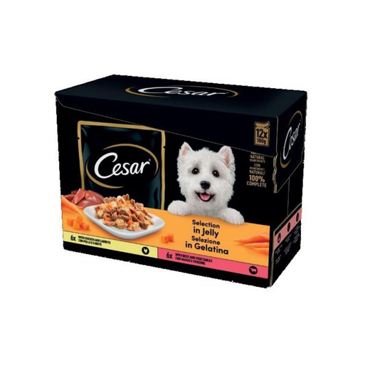 Cesar Selezione Multipack 4 x 12 x 100g