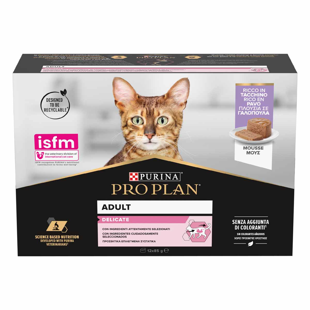 Proplan Adult Delicate Tacchino Multipack 12x85g