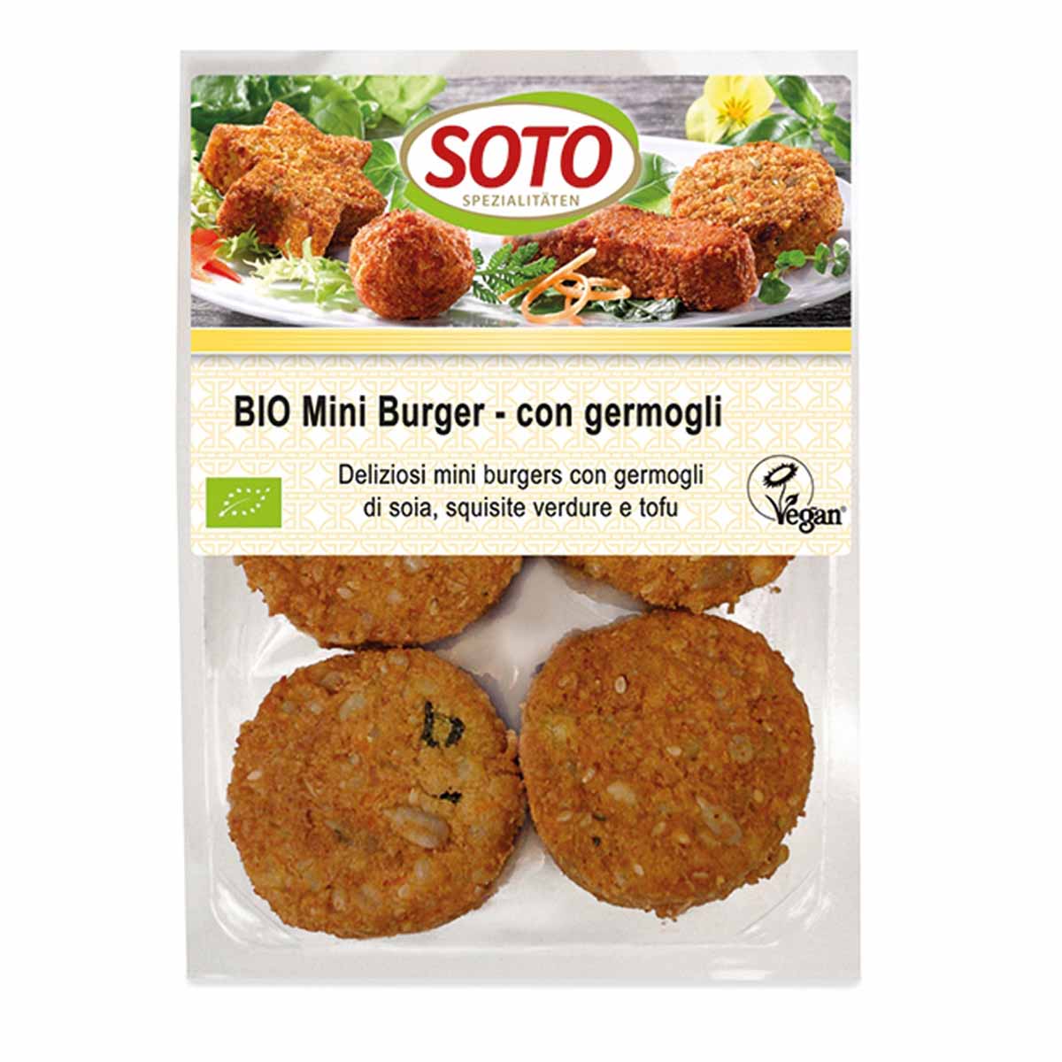 Soto Mini burger con germogli