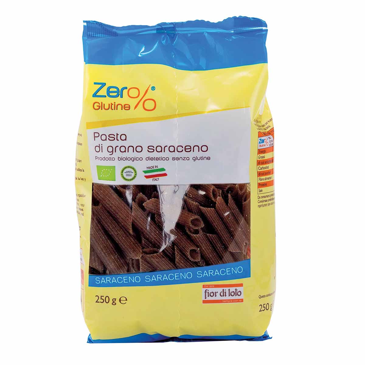 Zer% Glutine Penne di grano saraceno 250g