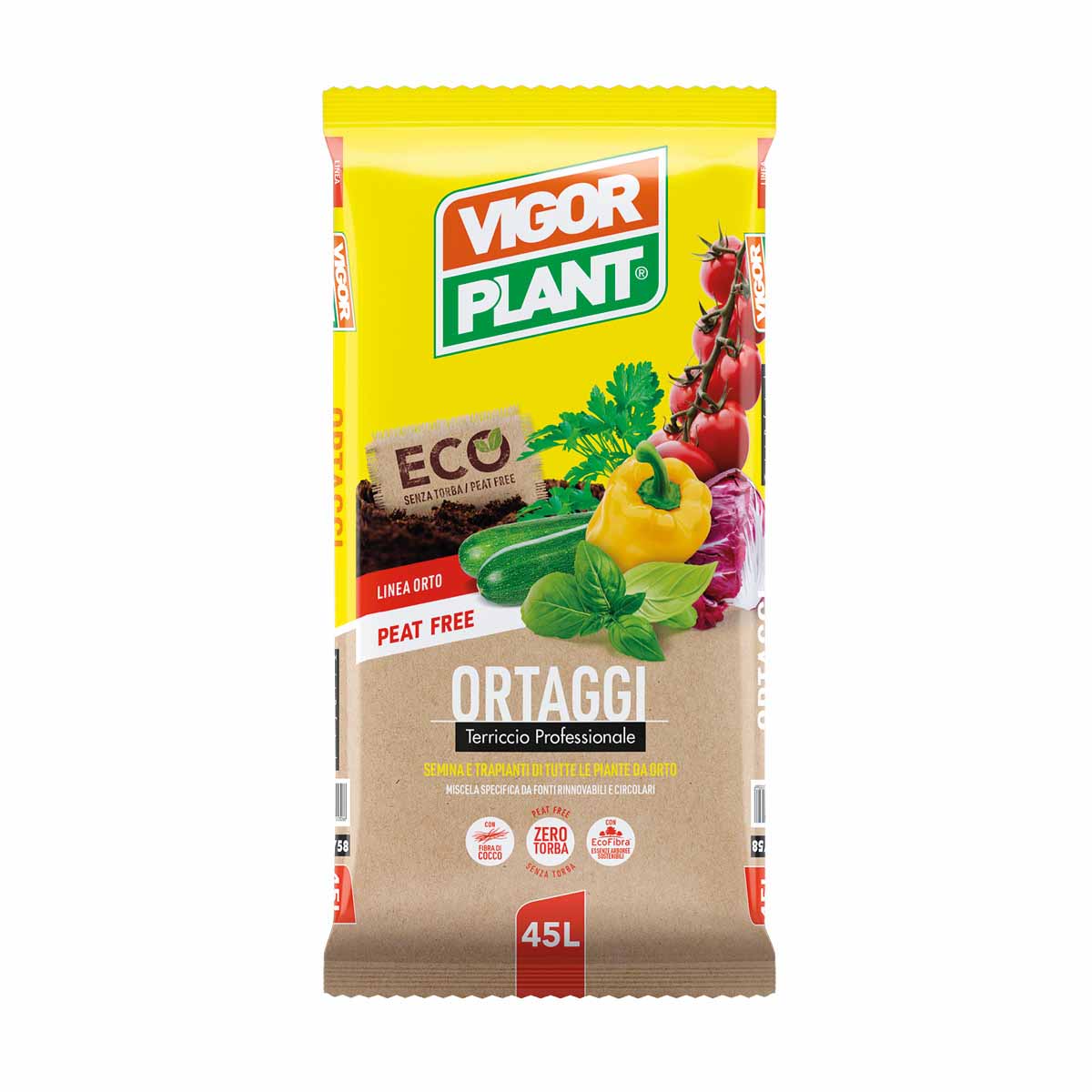 Vigorplant Ortaggi Peat Free 45 l